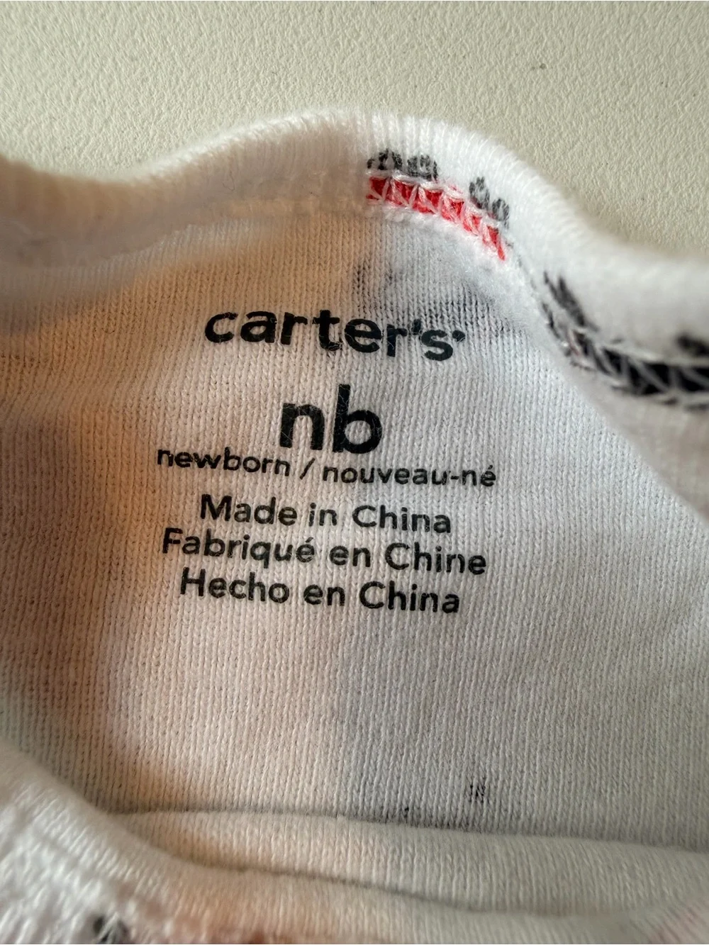 Carter's White Newborn Baby One Piece Bodysuits - Pack of 2, White with Dogs